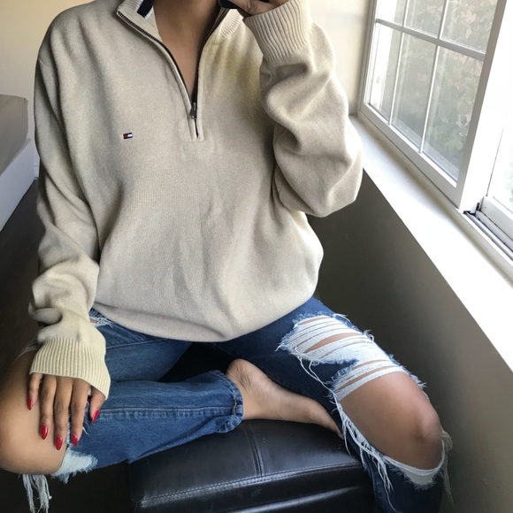 Tommy Hilfiger Jackets & Blazers - Nude Tommy Hilfiger pullover sweater